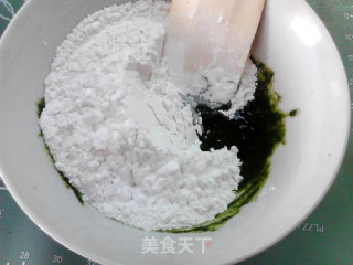 芝麻茼蒿青团的做法步骤：3