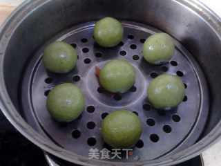 芝麻茼蒿青团的做法步骤：8