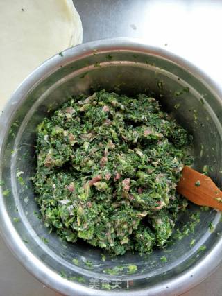 ＃春食野菜香＃炸荠菜猪肉春卷的做法步骤：5