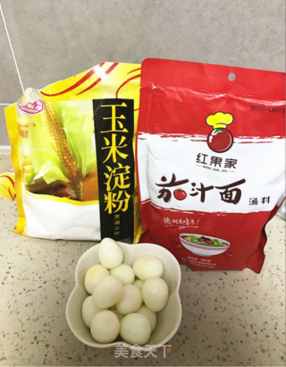 红果家菜谱之茄汁鹌鹑蛋的做法步骤：1