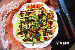 包菜煎饼的做法步骤：6