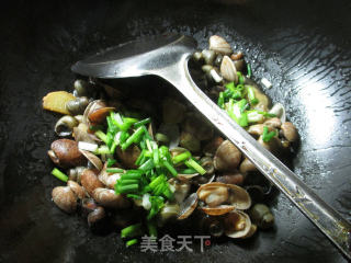 蛳螺炒花蛤的做法步骤：10
