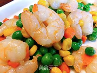 青豆爆虾仁的做法步骤：5