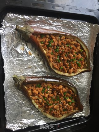 香烤肉末茄子的做法步骤：9