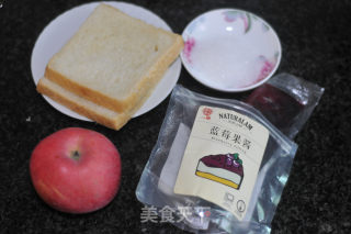 苹果玫瑰卷土司盒的做法步骤：1