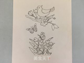 鸟语花香 彩绘蛋糕卷的做法步骤：1