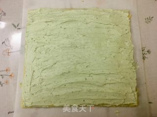 鸟语花香 彩绘蛋糕卷的做法步骤：16