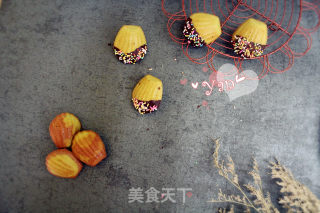 橙香彩色玛德琳蛋糕（少油版）的做法步骤：11