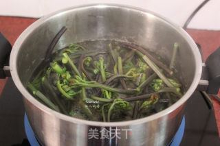蒜蓉炒蕨菜的做法步骤：2