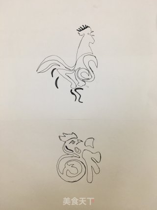 2017，“金鸡报福”蛋糕卷的做法步骤：1