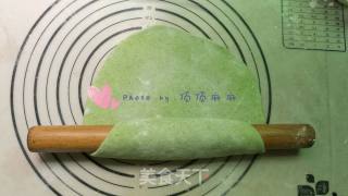 手擀油泼菠菜面的做法步骤：13