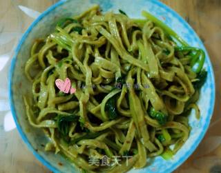 手擀油泼菠菜面的做法步骤：23