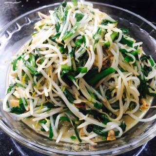 韭菜炒豆芽的做法步骤：9