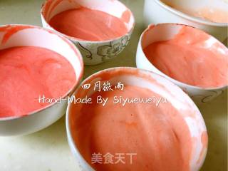 樱花色渐变巧克力淋面裸蛋糕的做法步骤：13