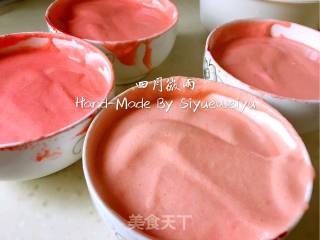 樱花色渐变巧克力淋面裸蛋糕的做法步骤：15