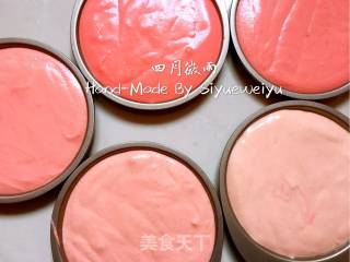 樱花色渐变巧克力淋面裸蛋糕的做法步骤：16