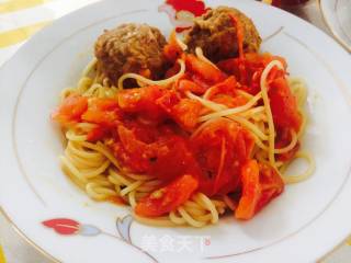 meatball spaghettini的做法步骤：7