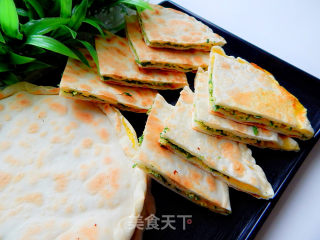 韭菜鸡蛋饼的做法步骤：22