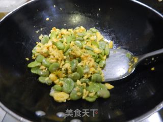 蚕豆炒鸡蛋的做法步骤：8