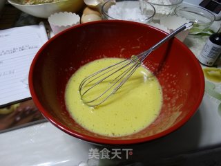 抹茶戚风蛋糕（8个纸杯份量）的做法步骤：2