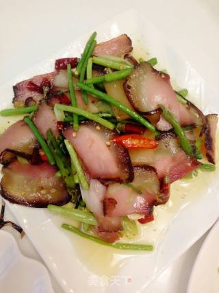 蒜薹炒腊肉的做法步骤：9