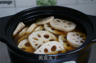 莲藕卤牛肉的做法步骤：6