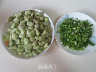 葱油蚕豆的做法步骤：1