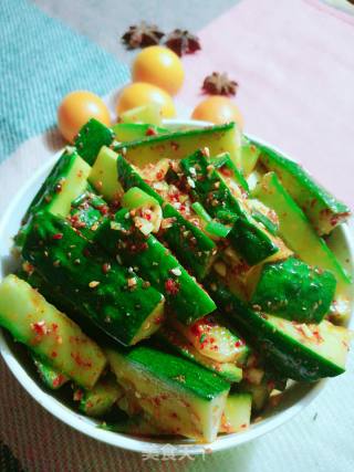 香辣拌黄瓜的做法步骤：5