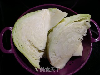 卤水包菜（高丽菜）的做法步骤：1