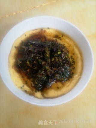 香椿配蒸蛋的做法步骤：7