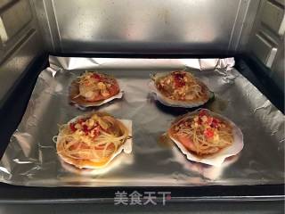 蒜蓉粉丝烤扇贝的做法步骤：7