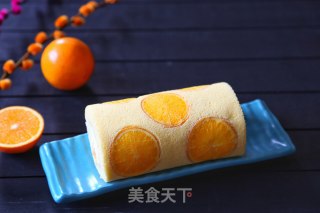 香橙O型蛋糕卷的做法步骤：16