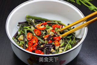 凉拌蕨菜的做法步骤：6