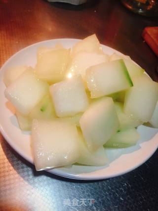 葱烧冬瓜的做法步骤：5