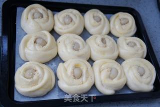 白豆沙馅花式面包的做法步骤：9