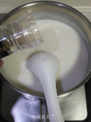 山药虾仁蘑菇浓汤的做法步骤：10