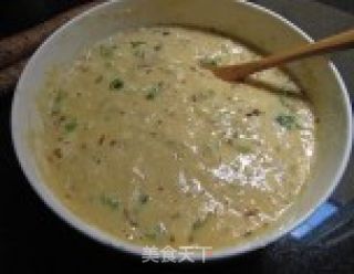 山药鲜虾煎饼的做法步骤：3