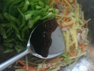 快手小炒～青椒土豆丝的做法步骤：4