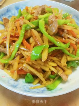 快手小炒～青椒土豆丝的做法步骤：5