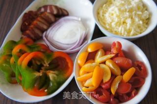 五花腊肉披萨的做法步骤：9