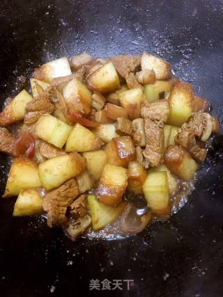 冬瓜烧肉（无水版）的做法步骤：10