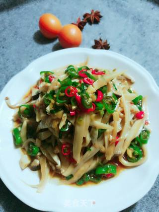 双椒杏鲍菇的做法步骤：7
