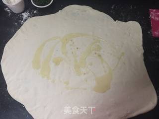 ＃春食野菜香＃椒香芝麻发面饼的做法步骤：7