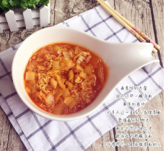 红果家菜谱之美味开胃的茄汁汤面的做法步骤：6