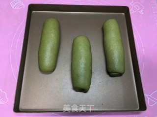抹茶凤梨全麦面包的做法步骤：15