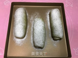 抹茶凤梨全麦面包的做法步骤：16