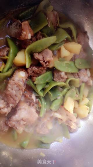 排骨炖豆角土豆的做法步骤：12
