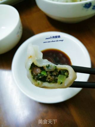 蒲公英菠菜牛肉水饺的做法步骤：6