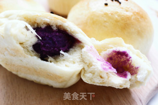 紫薯馅餐包的做法步骤：17