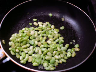 ＃春食野菜香＃雪菜利马豆炒牛肉末的做法步骤：4